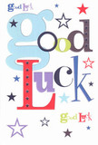 The uplifting energy of this good luck card leaps forth with every detail, making it a true favourite among residents celebrating milestones in Downe. Its cheerful arrangement of the words 'Good Luck' bursts in oversized pastel blues, mingling with thoughtful touches of deep reds, earthy greens, and sumptuous violets-each letter feeling purposefully crafted, much like the blooms carefully selected by local Downe florists. Whimsical stars in navy, lilac, and lime sweep across the card's pristine whiteness, evoking dreams that stretch as far as the rolling countryside beyond Downe's winding lanes. The card's smooth texture hints at a tactile joy similar to caressing the leaves of a freshly arranged bouquet, adding an extra layer of delight for both giver and receiver. Pressed gently into a friend's palm before a big challenge-a new job, an important test, or a move-it carries the sincerity and optimism that define Downe's close-knit village spirit. This card isn't just stationery; it's the distilled essence of friendship, hope, and the subtle magic of a community's belief, ready to send luck out into the world one heartfelt wish at a time.